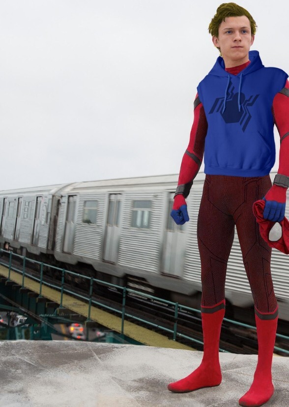 Tom Holland as Scarlett spider man Ben rilliey