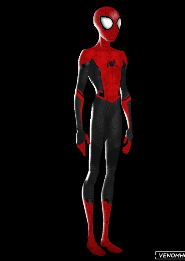 Tom Holland as spider man Peter Parker animation style