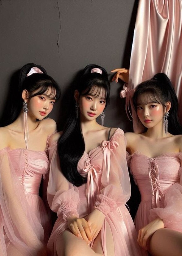 Triplet Korean K-pop in Music high