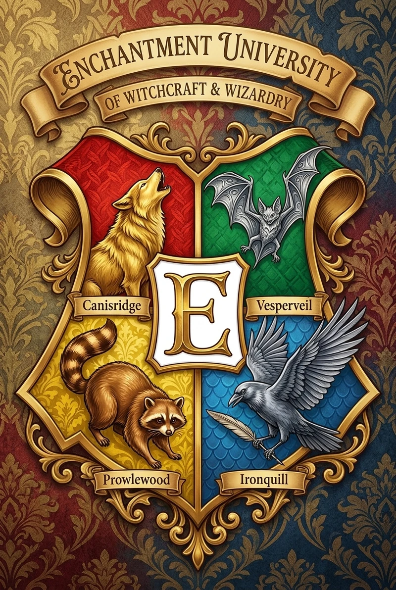 Sorting Fictional Characters into Enchantment Houses