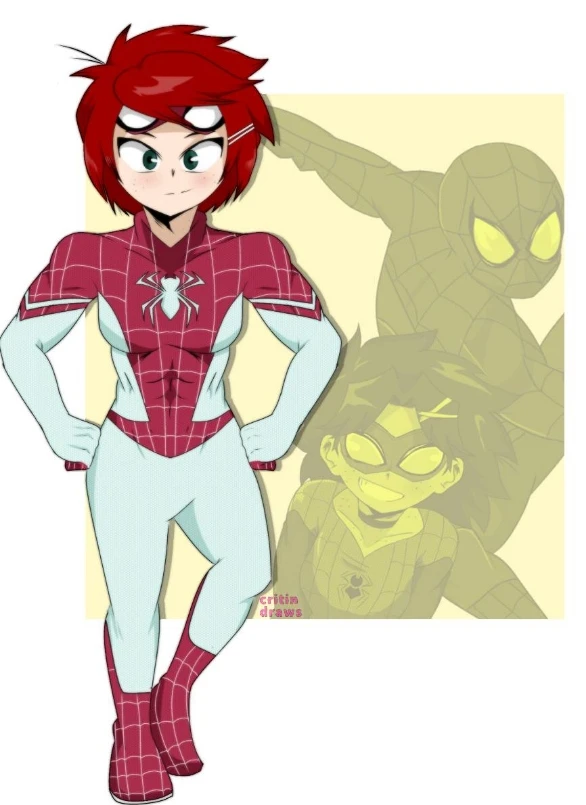Sadie sink as spinnert animated Style 