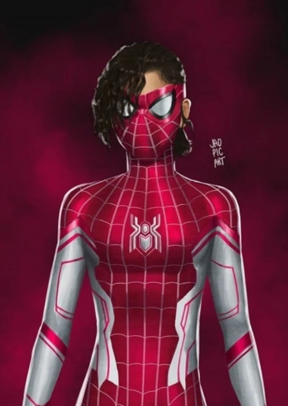 Zenydya as spider woman MJ