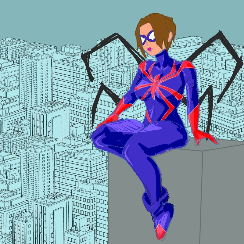 Sabrina chapter as spider woman Mattie Franklin animated Style