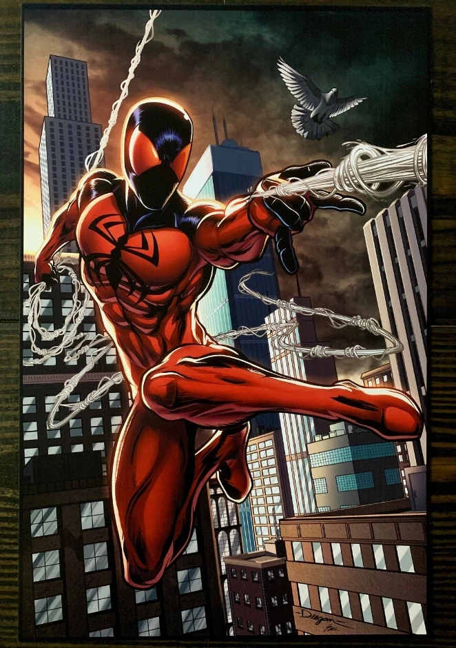 Andy Sandberg as Scarlett spider man 