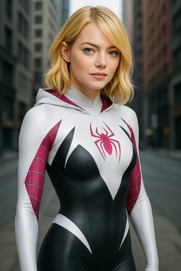 Emma Stone as ghost spider Kade 