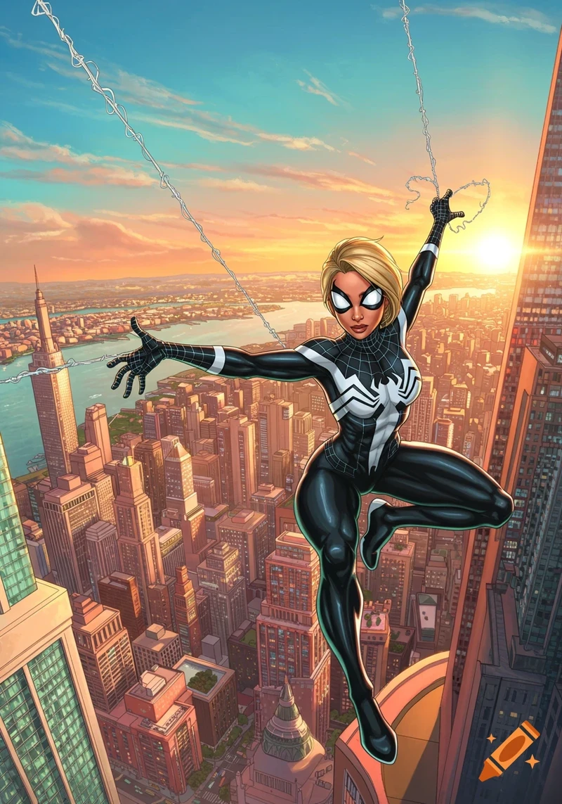 Fan casting Anya Taylor Joy as ghost spider man animated Style