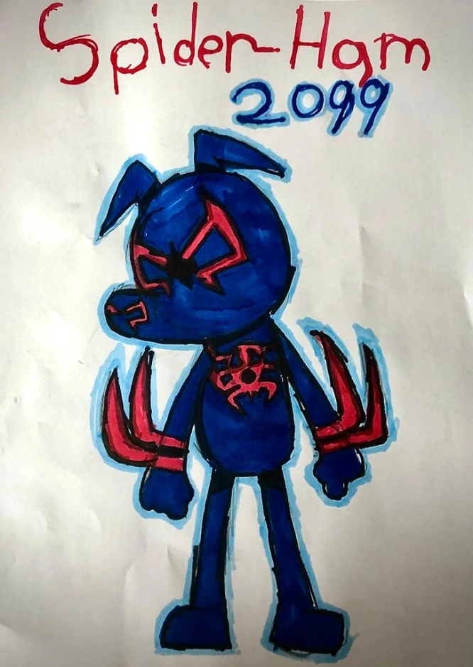 Grant Gustin as spider man pig 🐷 2099