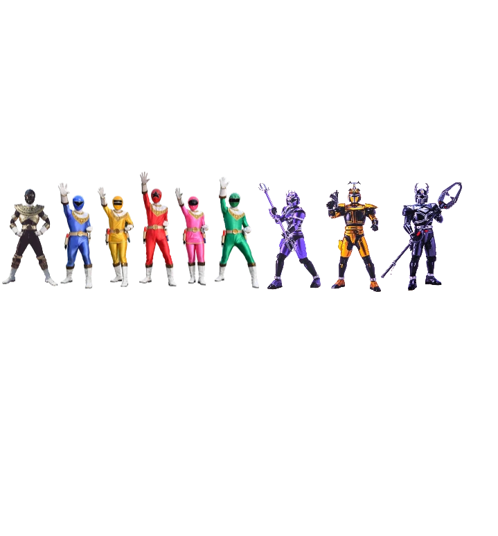 Power Rangers Zeo & Beetleborgs Metallix Team Up 