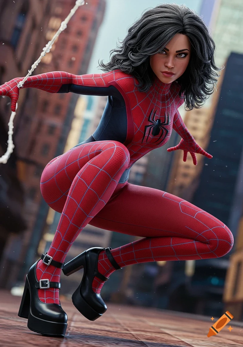 Zenydya as spider Gwen Jessica drew animated Style from earth 404.