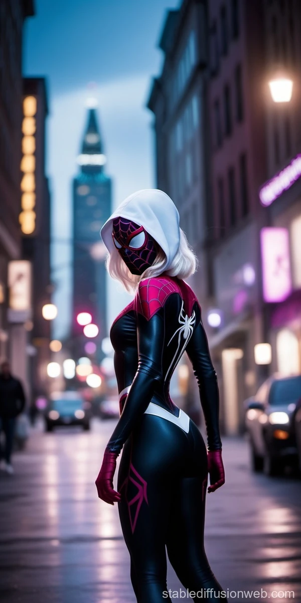 Zenydya as ghost spider kade 2099 MCU.