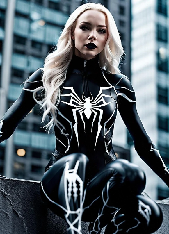 Dove Cameron as ghost spider kade venom live action into the spider verse 