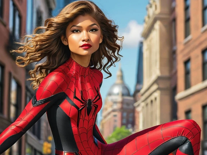 Zeyndya as spider woman MJ Poland