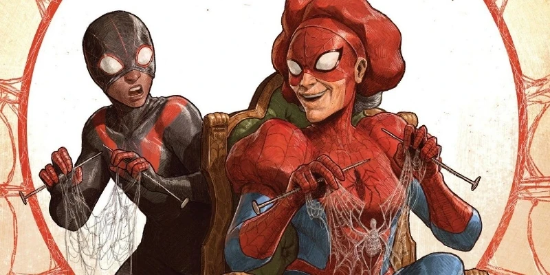 Sally's flied as spider Mam.