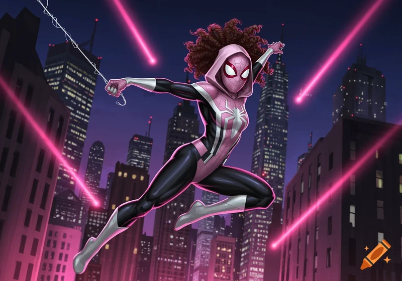Zenydya as ghost spider 2099.