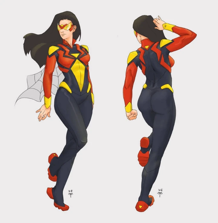 Florence Pugh as spider woman Jessica Drew 