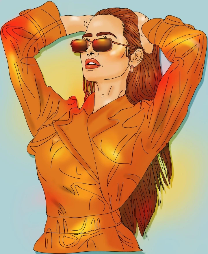 Madeline pecth as MJ animation style 