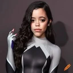 Jenna Ortega as ghost spider MJ