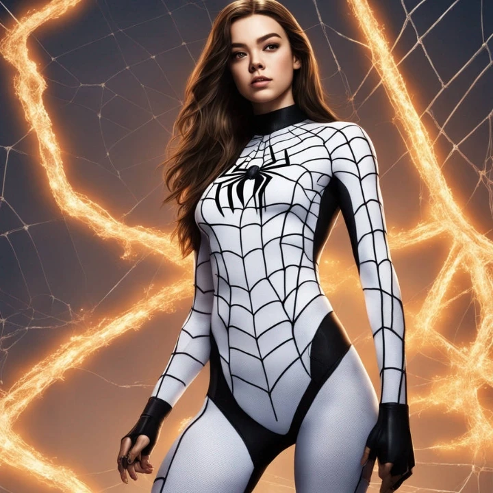 Haille steinflied as ghost spider 2099