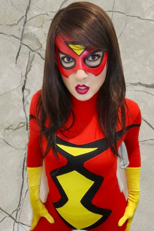 Emma Stone as spider woman Jessica is
