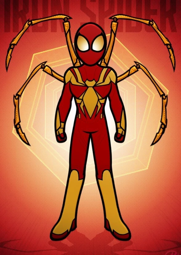 Zeyndya as iron spider MJ animation style 