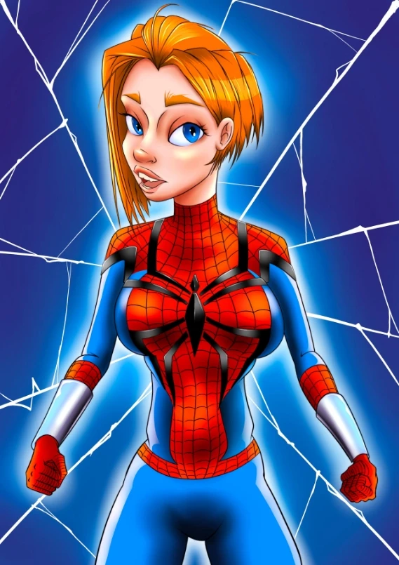 Sally's flied as spider Mam animated Style