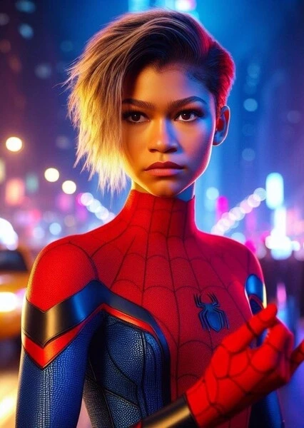 Zendya A's spider girl mayday Parker live action into the spider verse fan casting live action 2028.