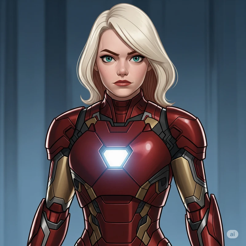 Sydney Sweeney as iron Man Gwen