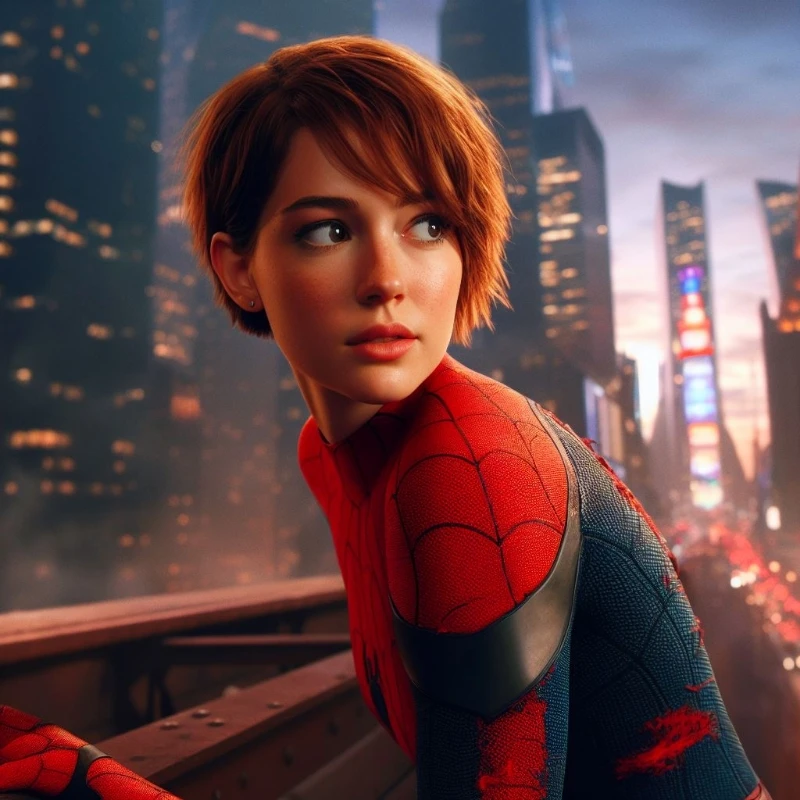 Emma Stone as petra Parker.