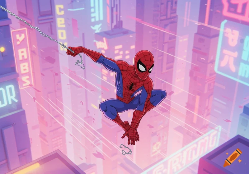 Josh Keaton as spectacular Spider man animated Style.