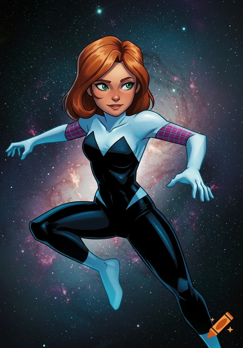 Emma Stone as spider Gwen earth 46