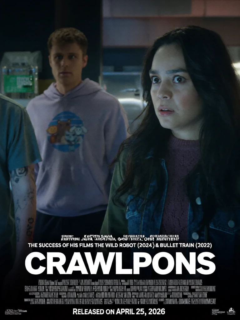 Crawlpons (2026) - Release Date: April 25, 2026 (US) - The Success of his films The Wild Robot (2024) & Bullet Train (2022) - Horror Film - Focus Features