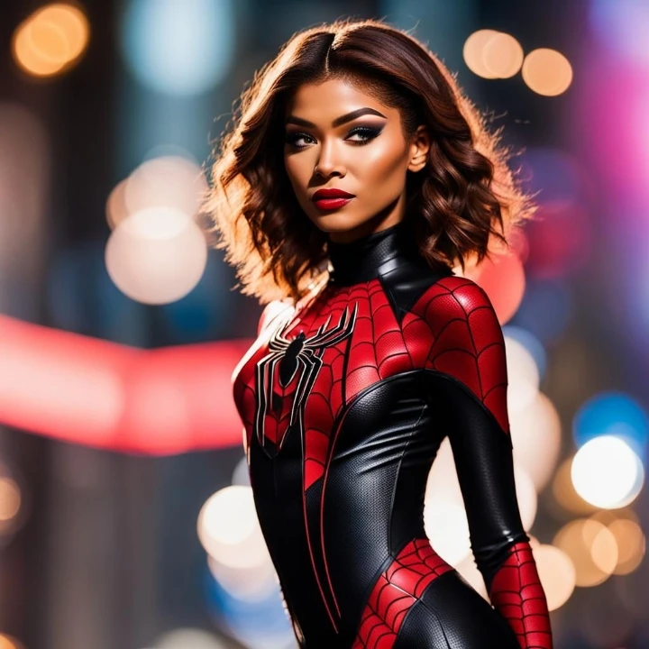 Zeyndya as spider woman MJ  poster