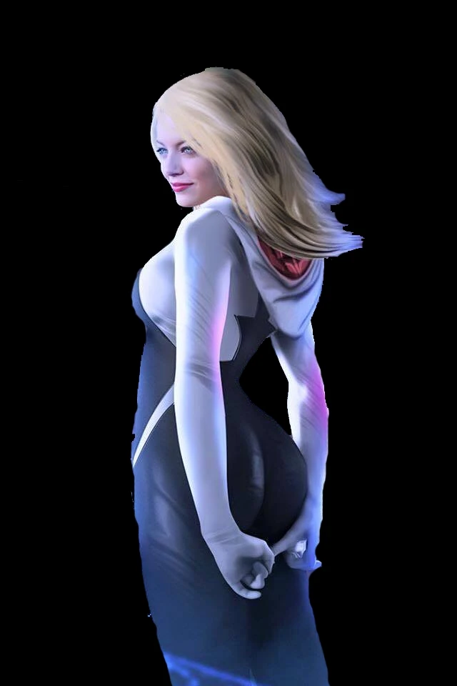 Emma Stone as ghost spider Kade live in the MCU earth 404d