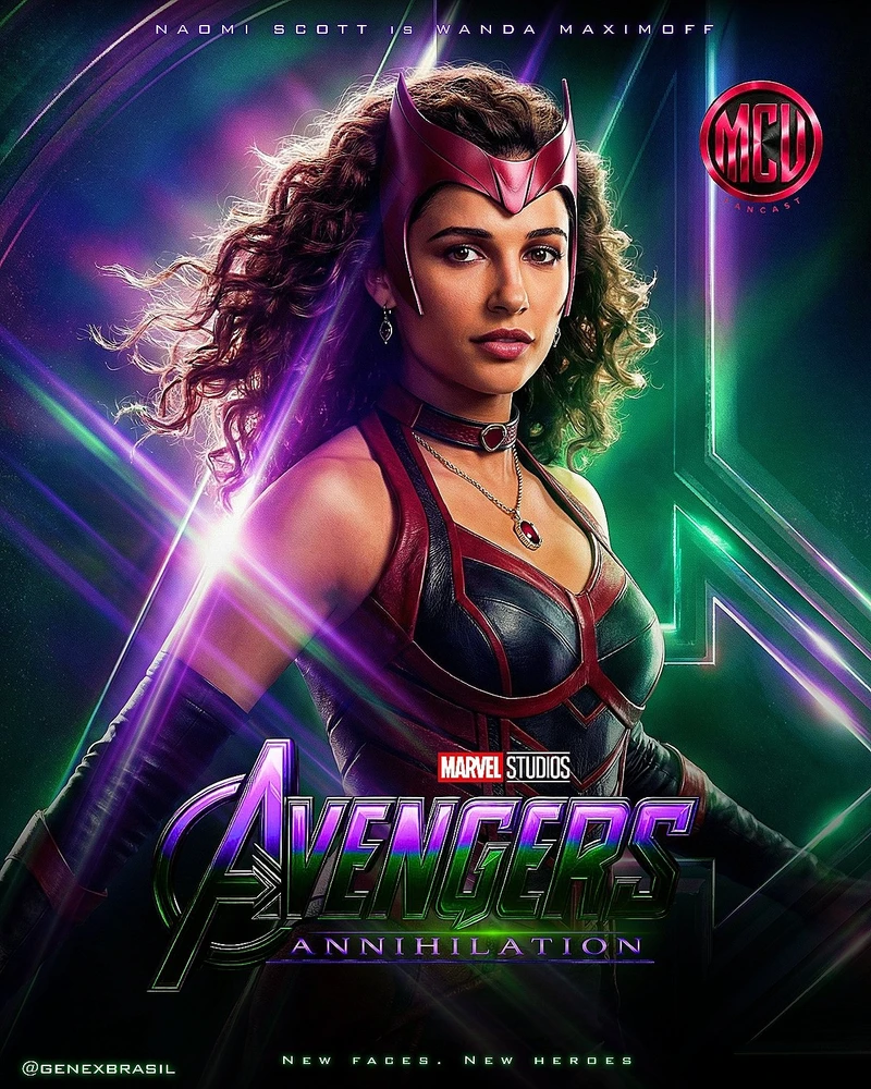 Futuras Actrices De Doblaje De La Brujita Escarlata Wanda Maximoff De Naomi Scott