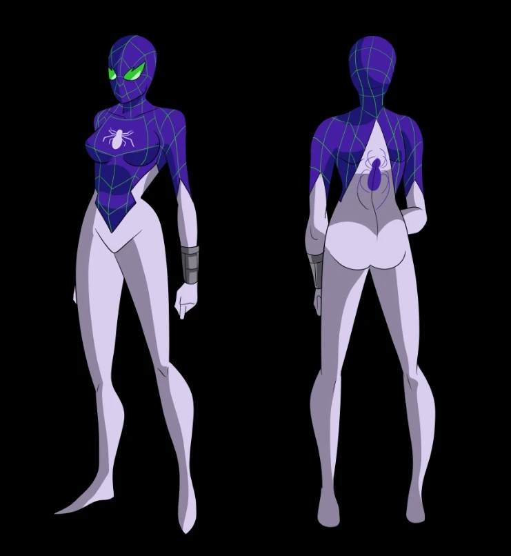 Sally's flied as spider Mam animated Style