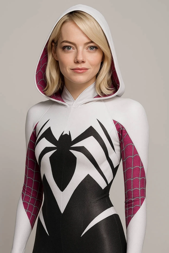 Emma Stone as ghost spider Kade live in the MCU earth 404d