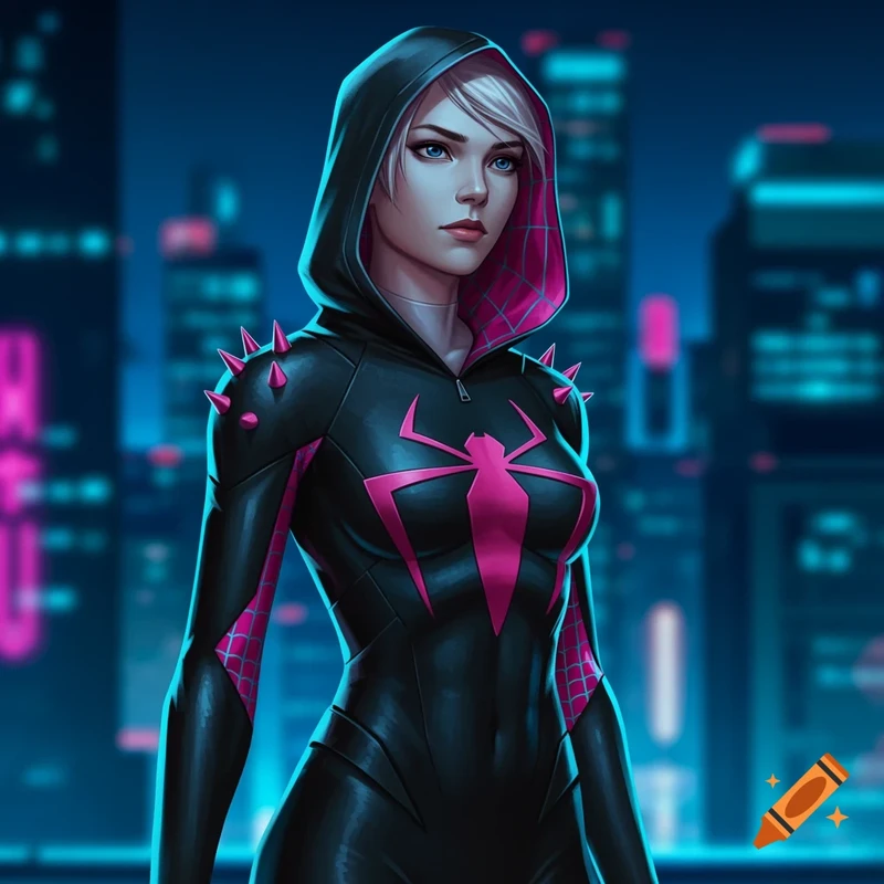 Emma Stone as spider Gwen Punk