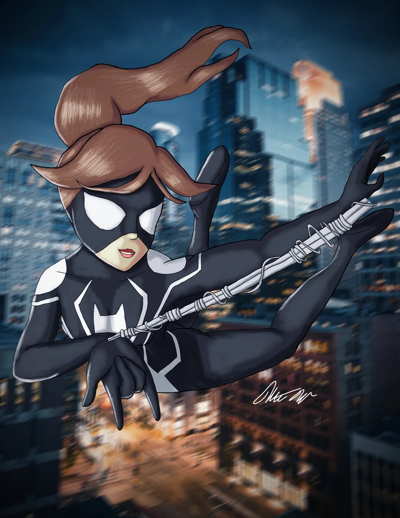 Sadie sink as spider girl 1 Anya corzon.