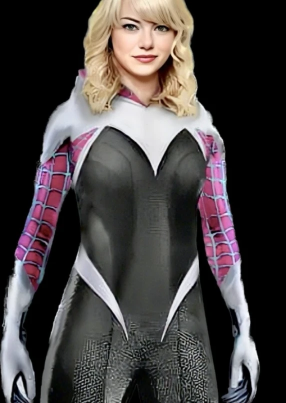Sadie sink as ghost spider 2099 animated Style.