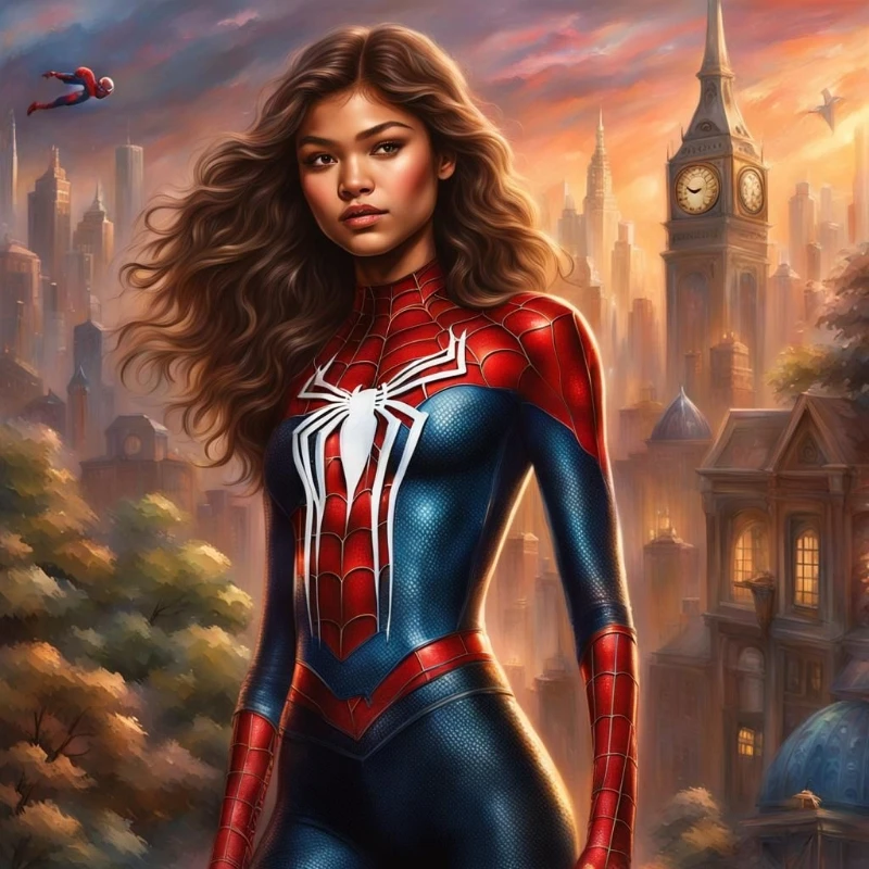 Skia Jackson as spider girl MJ
