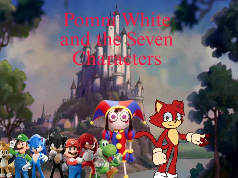 Pomni White and the 7 Characters