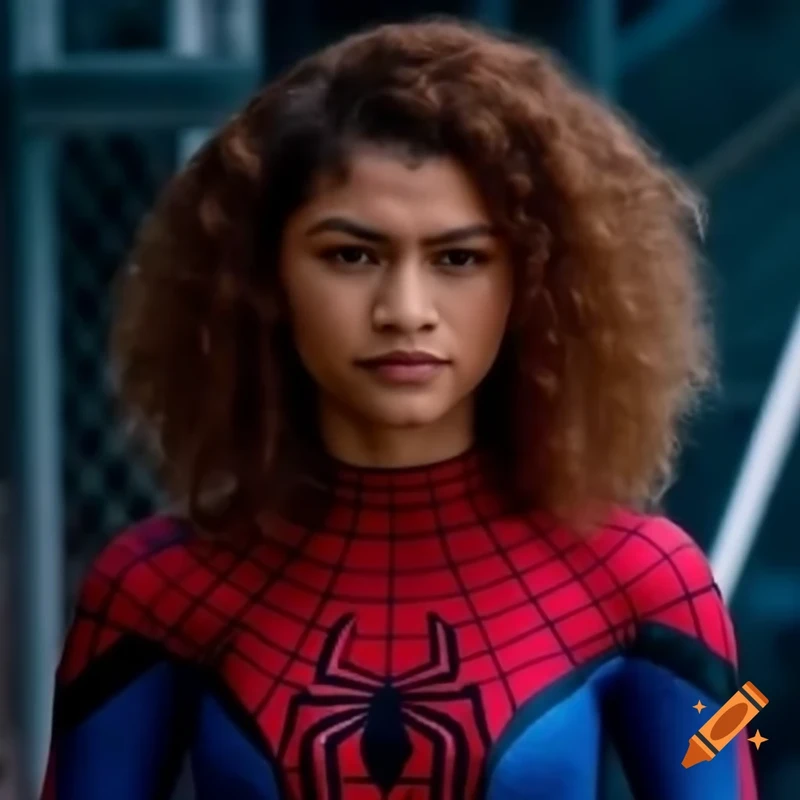 Zenydya as spider Kade animated Style from earth 45.