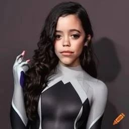 Jenna Ortega as ghost spider MJ