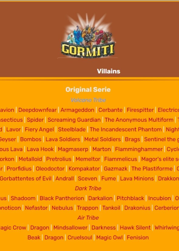 Villains Without Pages on Villains Wiki