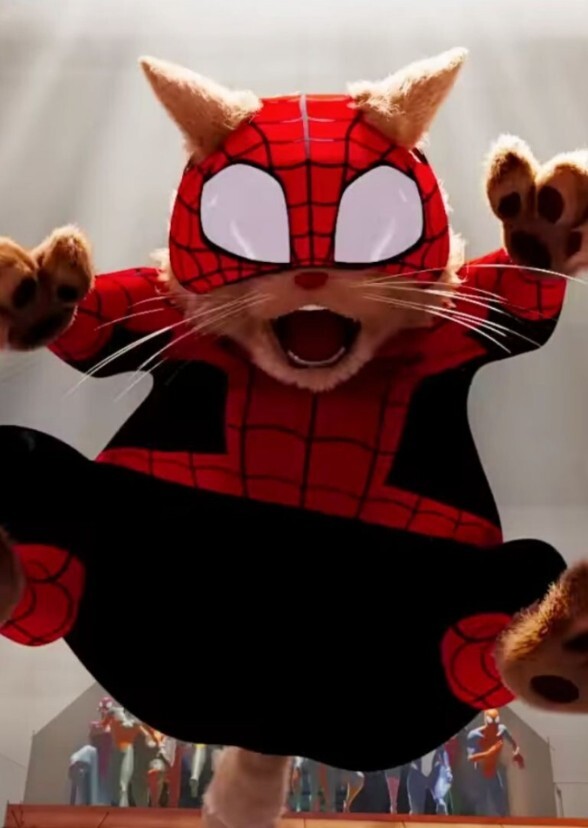 William defo as spider man cat Peter Parker