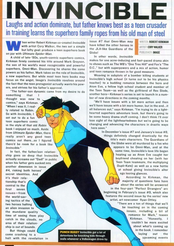 Wizard Magazine Invincible: Casting Call