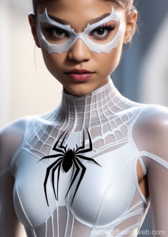 Zeyndya AS ghost spider kade animation style from Earth 610