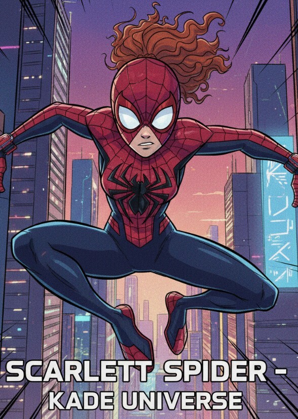 Zeyndya as Scarlett spider Kade.