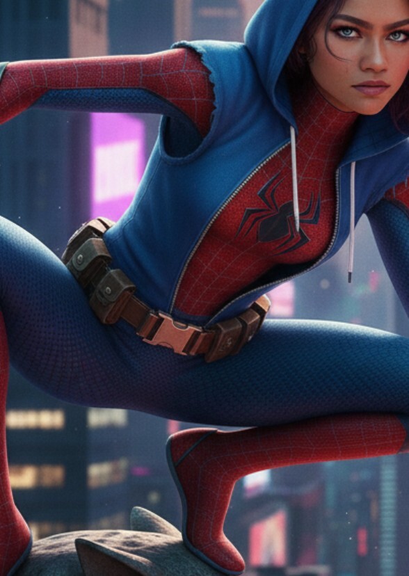 Zeyndya as Scarlett spider MJ mcu