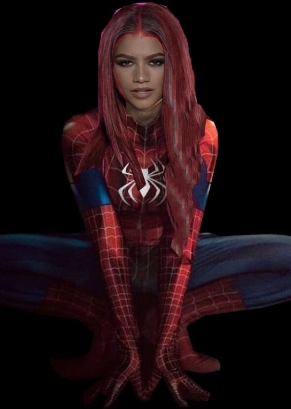 Zeyndya AS spider woman mj